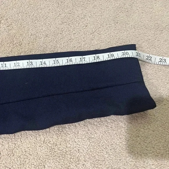 Anthropologie Wellesley Pleated Peacoat in Navy Blue - Women's Size Extra Small - Picture 9 of 10